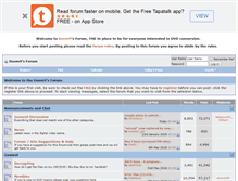Tablet Screenshot of forum.doom9.org